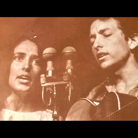 bob Dylan & Joan baez - Vintage 11x14  Print in Sepia - Picture 3 of 3